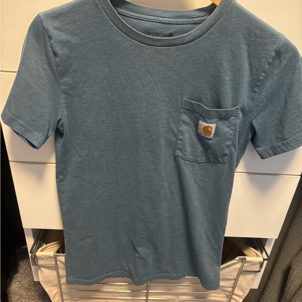 Carhartt Heather Blue Crew Neck Tee